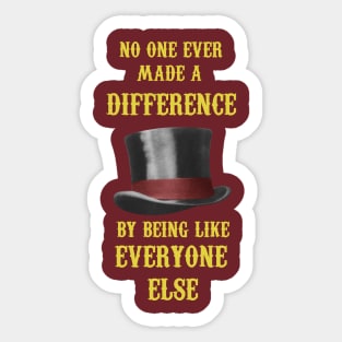 MAKE A DIFFERENCE Sticker